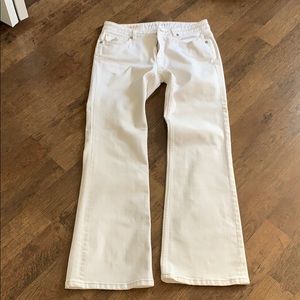 Banana Republic white denim jeans